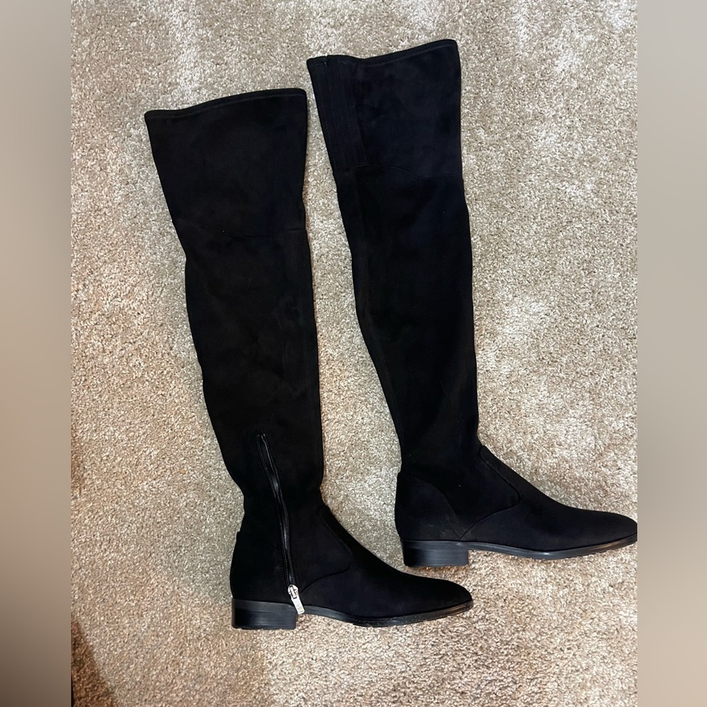 Size 7 Marc Fisher thigh high boots. NWT.